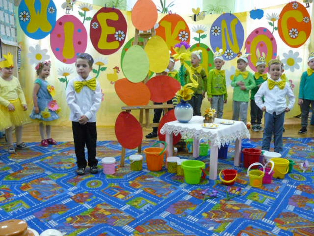 SPOTKANIE WIELKANOCNE W PRZEDSZKOLU W KRZYŻOWICACH