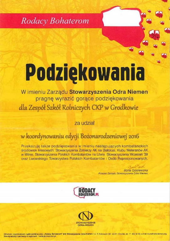 Wsparcie dla polskich Kombatantów na Kresach