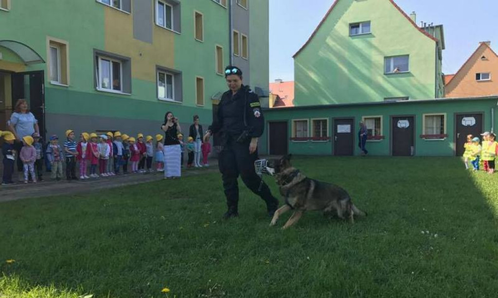 Policjanci rozmawiali z dziećmi i rodzicami o bezpiecznej podróży