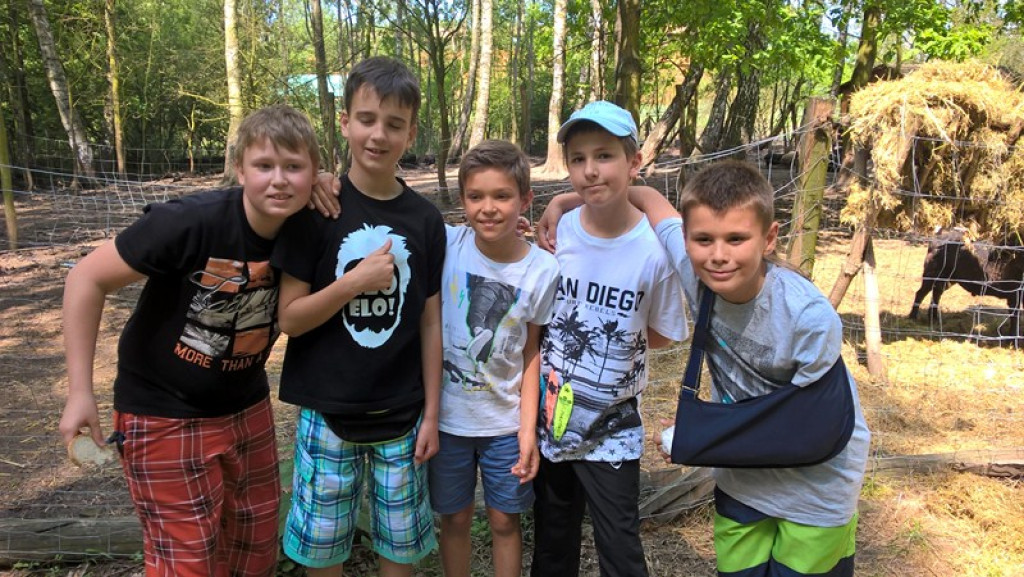 Klasy czwarte z ÓSEMKI w średniowiecznym Grodzie Rycerskim