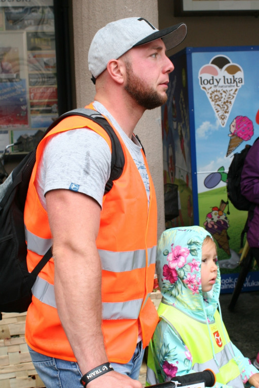 X Rajd Przedszkolaka w Brzegu. Deszcz nie odstraszył nawet najmłodszych rowerzystów