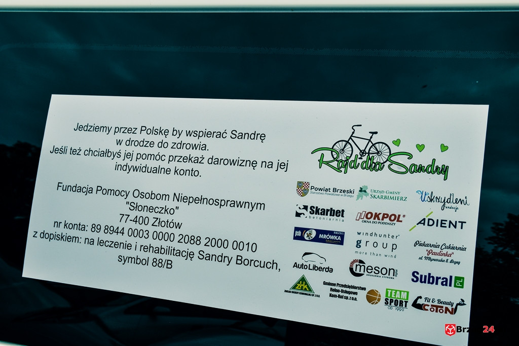 Pojechali rowerami nad morze, by wesprzeć Sandrę Borcuch