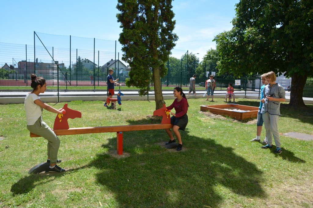 Nowy plac zabaw w SOSW Grodków