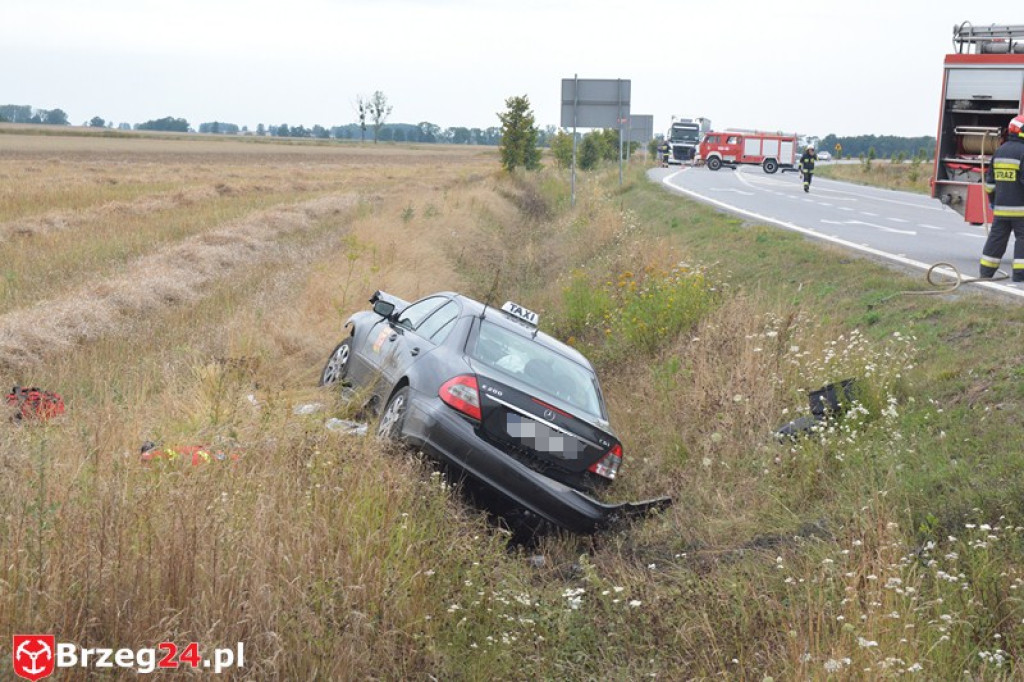 Wypadek na obwodnicy Grodkowa. 5 osób poszkodowanych