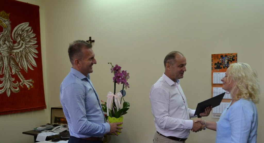 Jubileusze pracy zawodowej w Urzędzie Miejskim w Lewinie Brzeskim