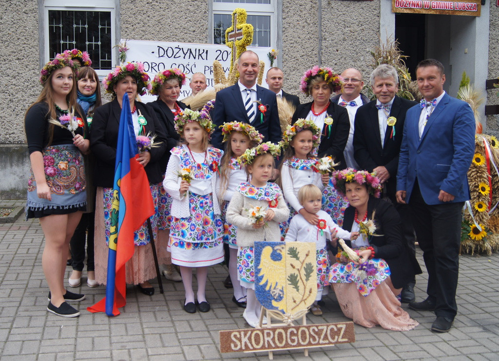 Skorogoszcz na dożynkach powiatowych w Lubszy