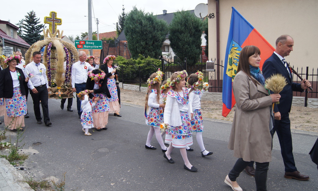 Skorogoszcz na dożynkach powiatowych w Lubszy