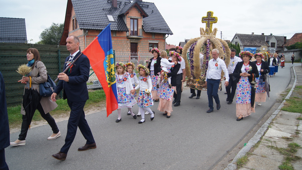 Skorogoszcz na dożynkach powiatowych w Lubszy