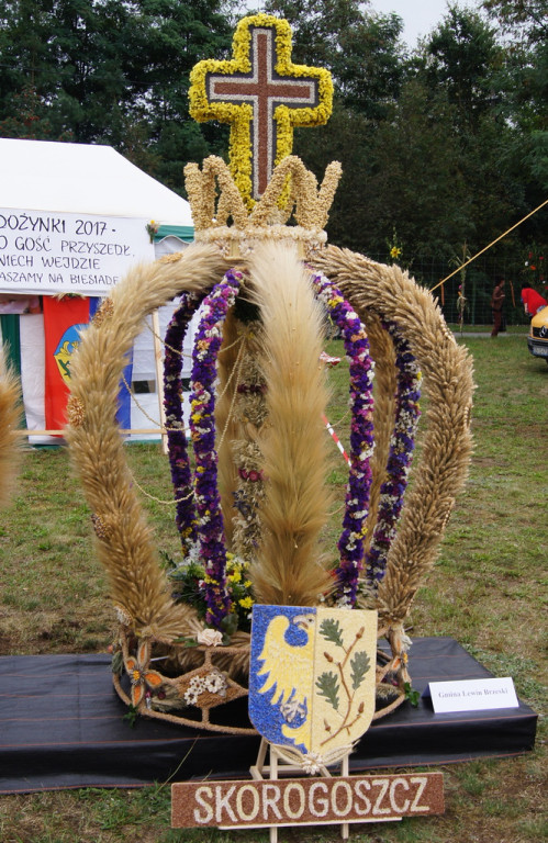 Skorogoszcz na dożynkach powiatowych w Lubszy