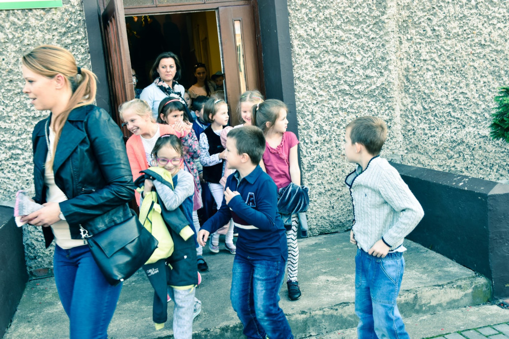 Pożar szkoły w Michałowie i czołowe zderzenie dwóch pojazdów [zdjęcia]