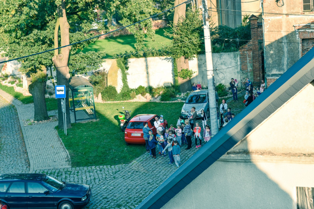 Pożar szkoły w Michałowie i czołowe zderzenie dwóch pojazdów [zdjęcia]