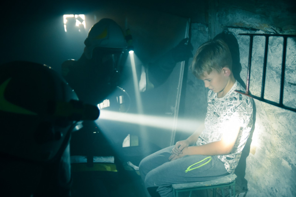 Pożar szkoły w Michałowie i czołowe zderzenie dwóch pojazdów [zdjęcia]