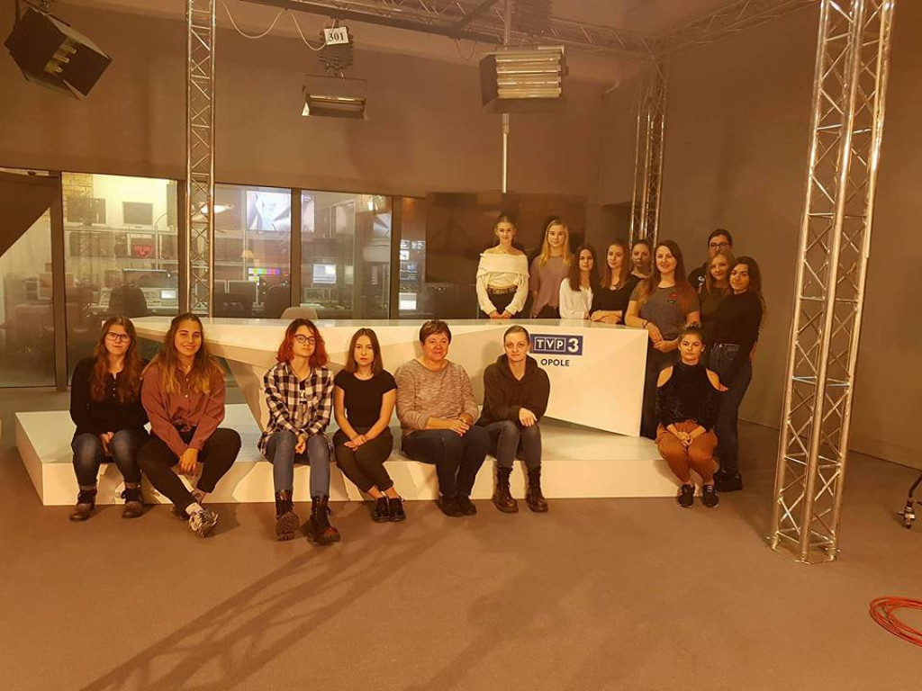Wizyta uczniów Ekonomika w TVP3 Opole