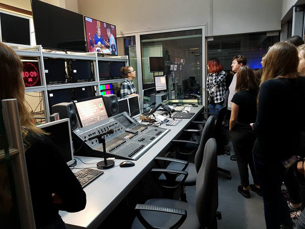 Wizyta uczniów Ekonomika w TVP3 Opole