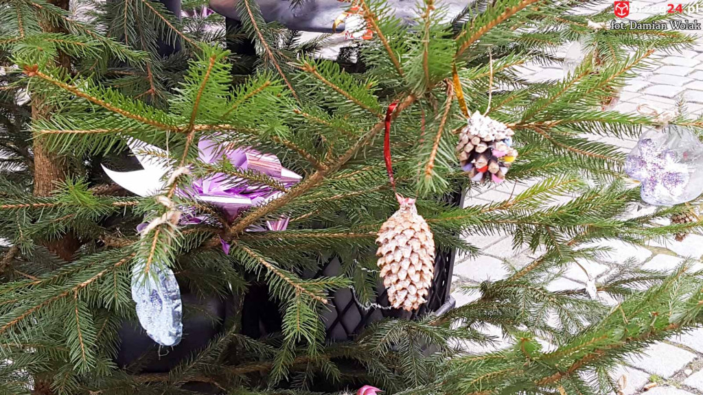 Przedszkolaki i uczniowie udekorowali świąteczne drzewka