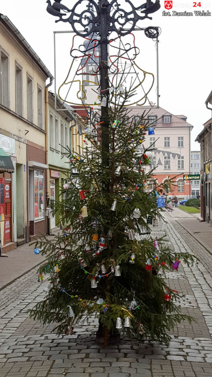 Przedszkolaki i uczniowie udekorowali świąteczne drzewka