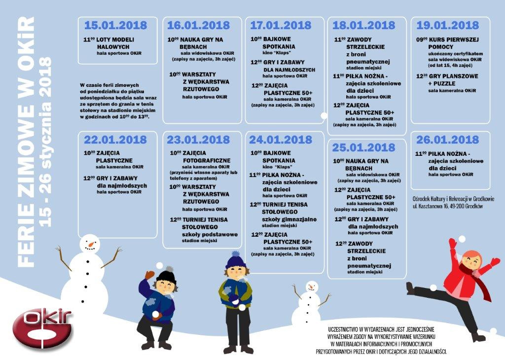 Ferie zimowe w gminie Grodków