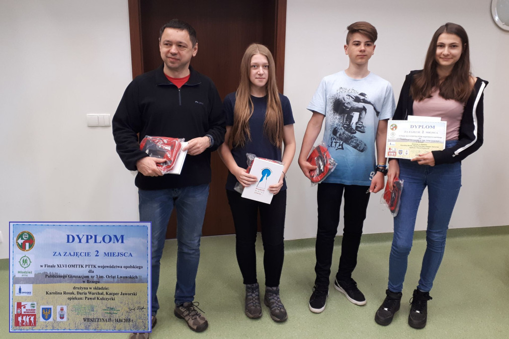 Uczniowie PSP 1 Brzeg wśród najlepszych młodych turystów i krajoznawców z województwa opolskiego