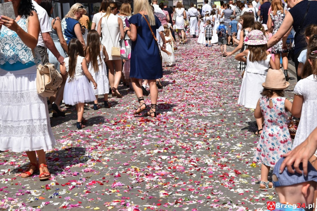 Boże Ciało w Brzegu. Międzyparafialna procesja przeszła ulicami miasta