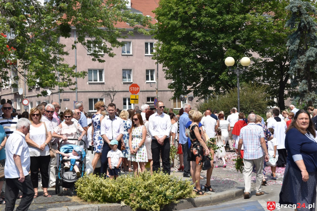Boże Ciało w Brzegu. Międzyparafialna procesja przeszła ulicami miasta