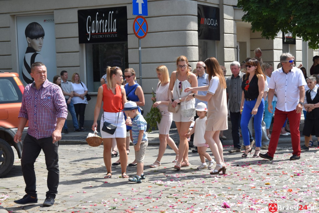 Boże Ciało w Brzegu. Międzyparafialna procesja przeszła ulicami miasta
