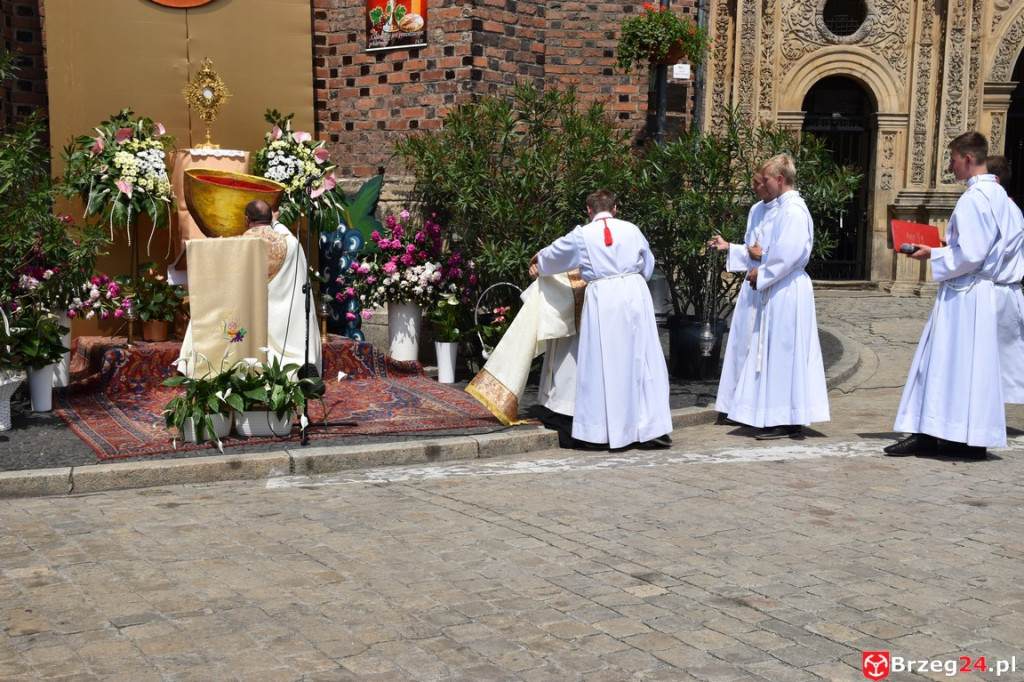 Boże Ciało w Brzegu. Międzyparafialna procesja przeszła ulicami miasta
