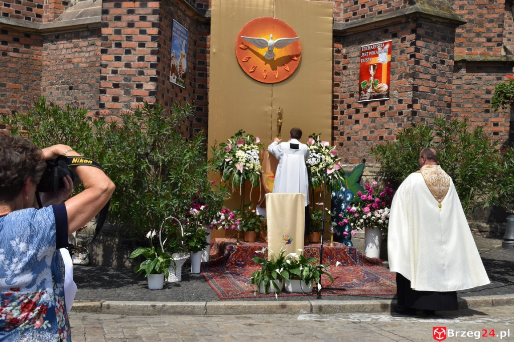 Boże Ciało w Brzegu. Międzyparafialna procesja przeszła ulicami miasta