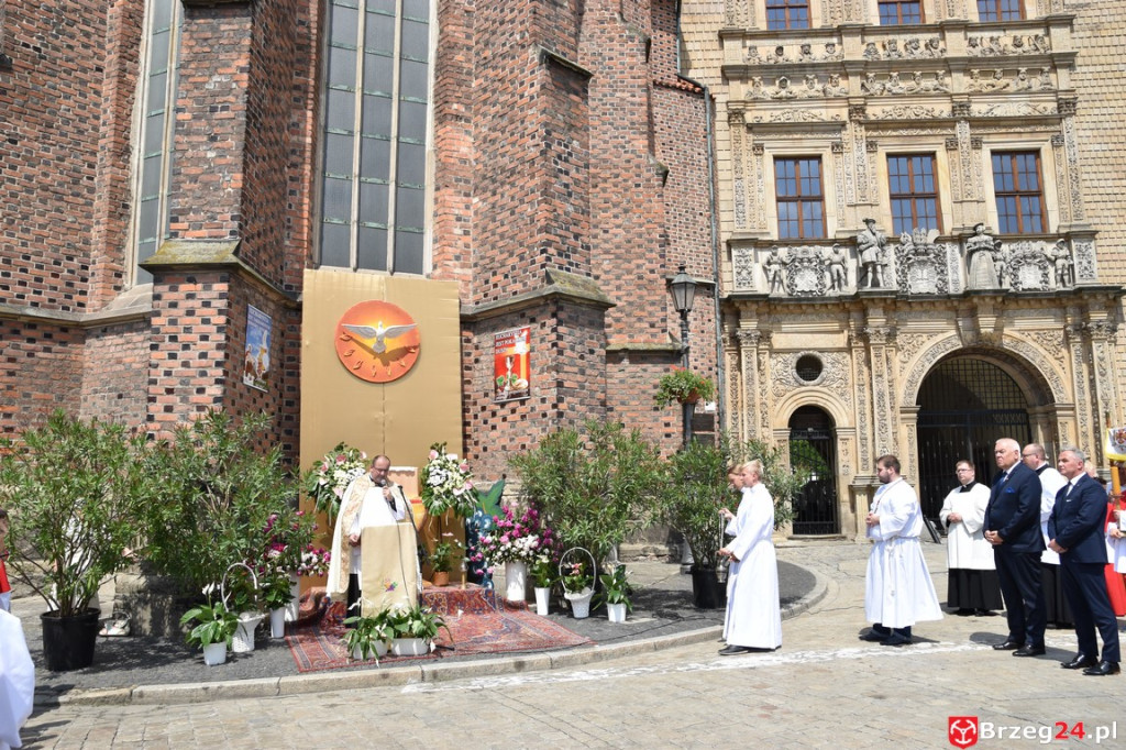 Boże Ciało w Brzegu. Międzyparafialna procesja przeszła ulicami miasta
