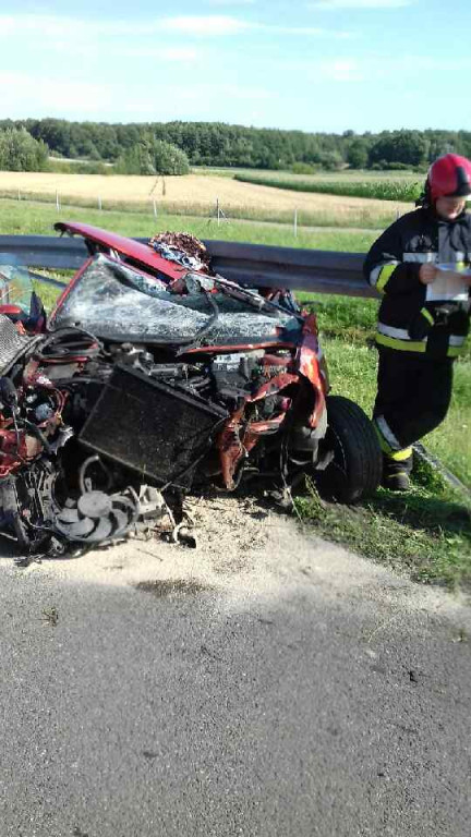 Dwie osoby poszkodowane w wypadku na autostradzie A4