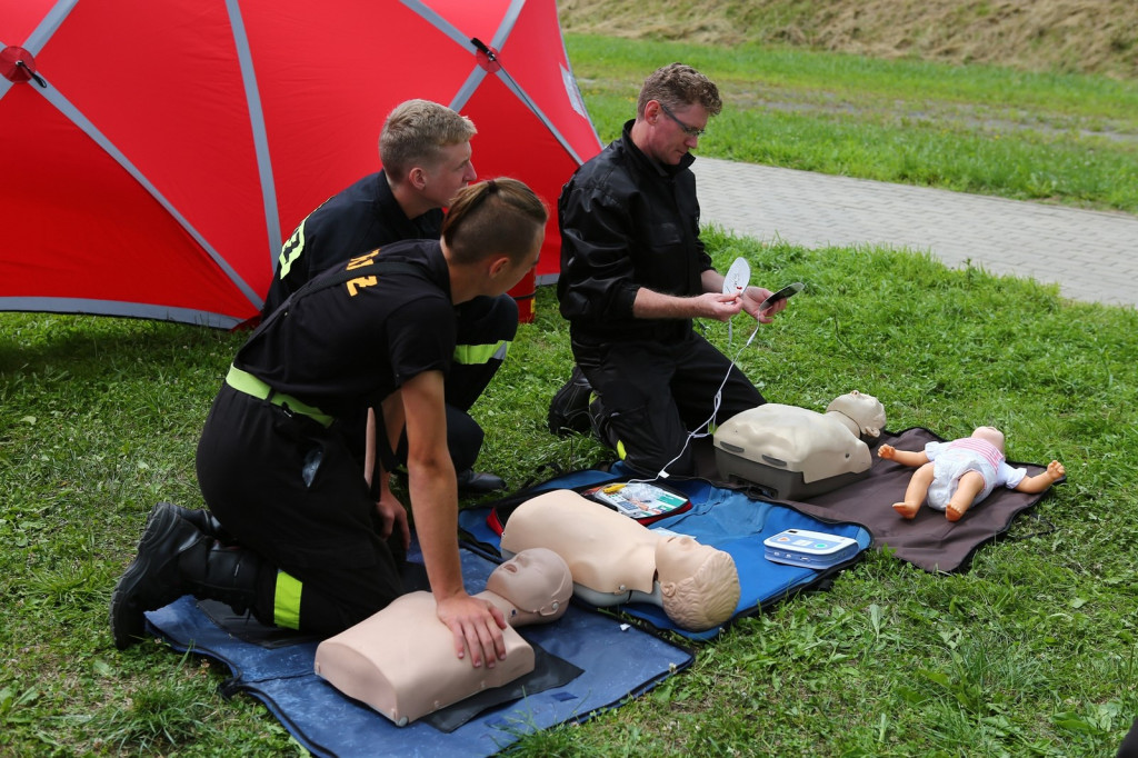 OSP Mąkoszyce i OSP KSRG Lubsza na 17. Wojewódzkich Obchodach Dnia Inwalidy