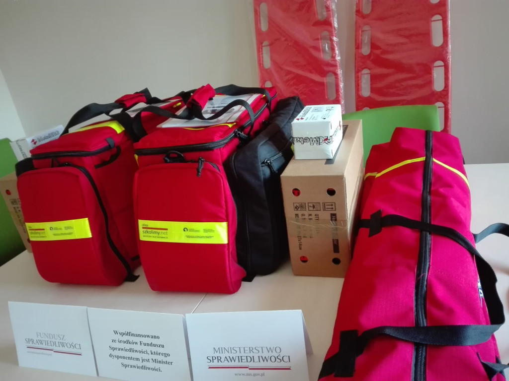 Gmina Olszanka otrzymała dotację z Ministra Sprawiedliwości na doposażenie jednostek OSP w torby medyczne PSP R1