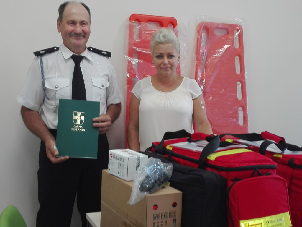 Gmina Olszanka otrzymała dotację z Ministra Sprawiedliwości na doposażenie jednostek OSP w torby medyczne PSP R1