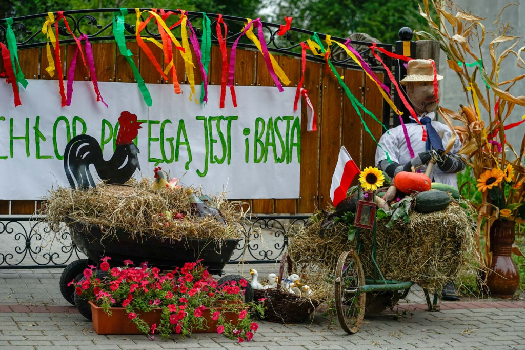Święto plonów w Brzezinie. Najpiękniejszy wieniec dożynkowy w Gminie Skarbimierz z Kopanie
