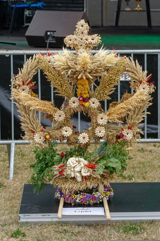 Święto plonów w Brzezinie. Najpiękniejszy wieniec dożynkowy w Gminie Skarbimierz z Kopanie