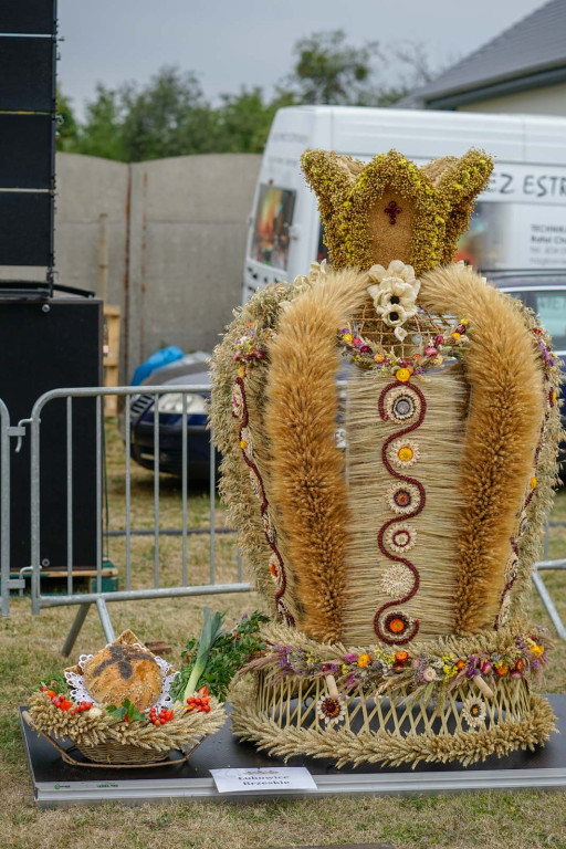 Święto plonów w Brzezinie. Najpiękniejszy wieniec dożynkowy w Gminie Skarbimierz z Kopanie