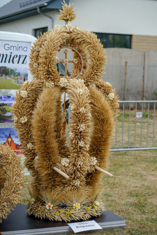 Święto plonów w Brzezinie. Najpiękniejszy wieniec dożynkowy w Gminie Skarbimierz z Kopanie