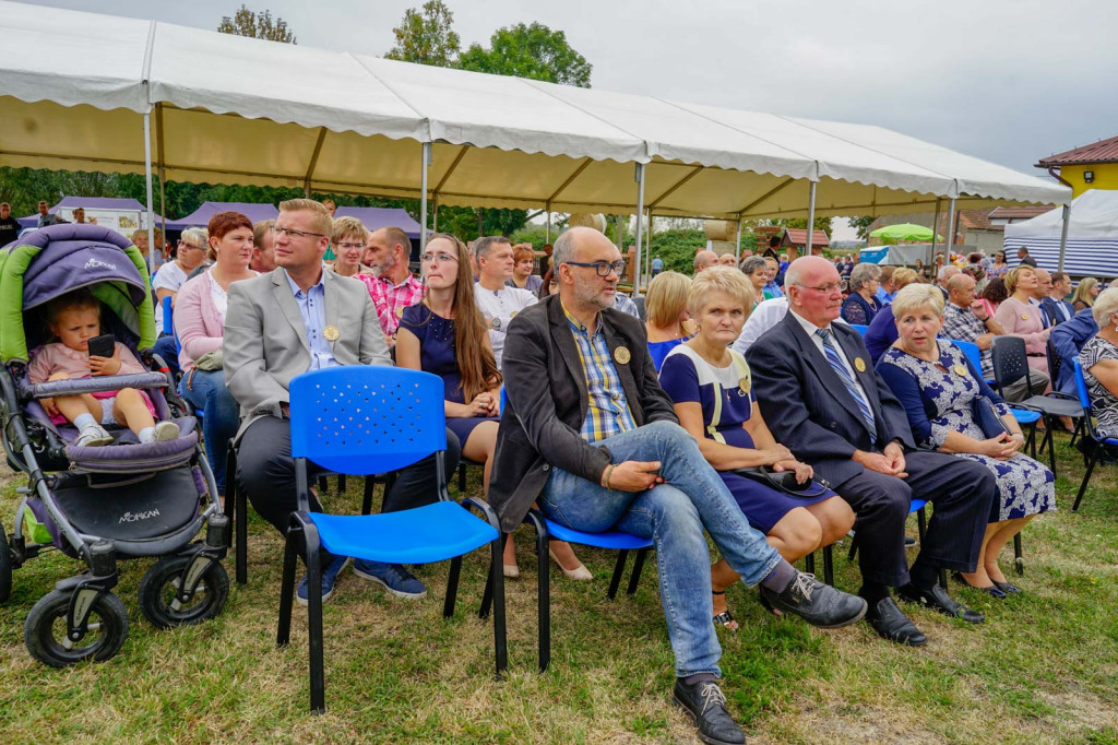 Święto plonów w Brzezinie. Najpiękniejszy wieniec dożynkowy w Gminie Skarbimierz z Kopanie