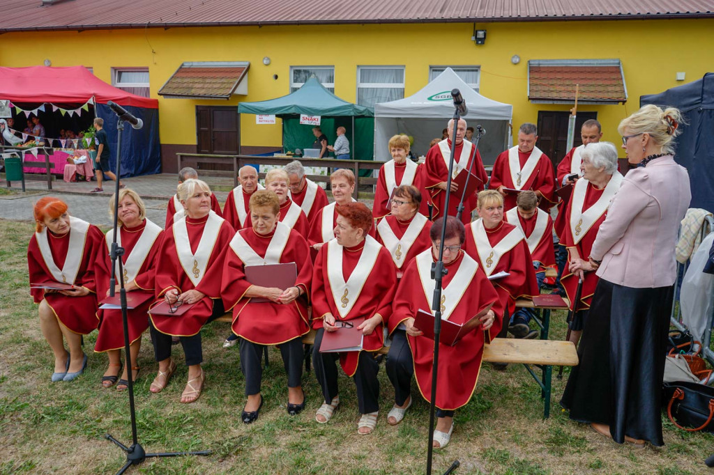 Święto plonów w Brzezinie. Najpiękniejszy wieniec dożynkowy w Gminie Skarbimierz z Kopanie
