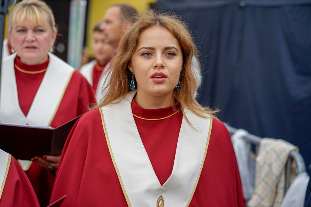 Święto plonów w Brzezinie. Najpiękniejszy wieniec dożynkowy w Gminie Skarbimierz z Kopanie