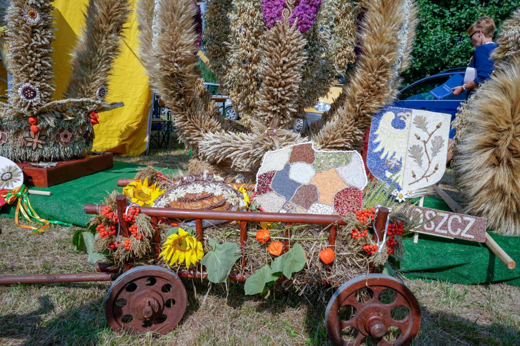 Dożynki w gminie Lewin Brzeski. Najpiękniejsza korona dożynkowa z Skorogoszczy