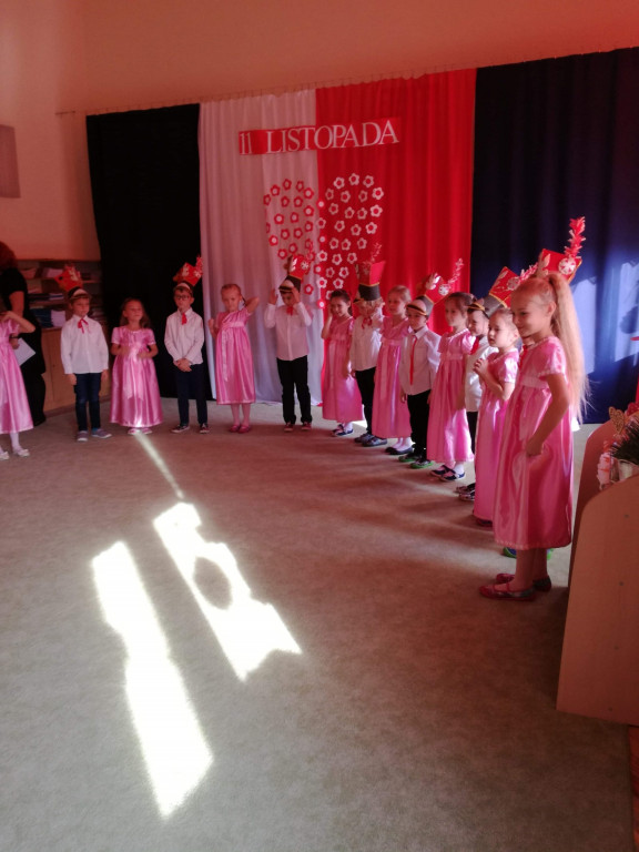Obchody 100. Rocznicy Odzyskania Niepodległości w Przedszkolu Publicznym nr 8 w Brzegu