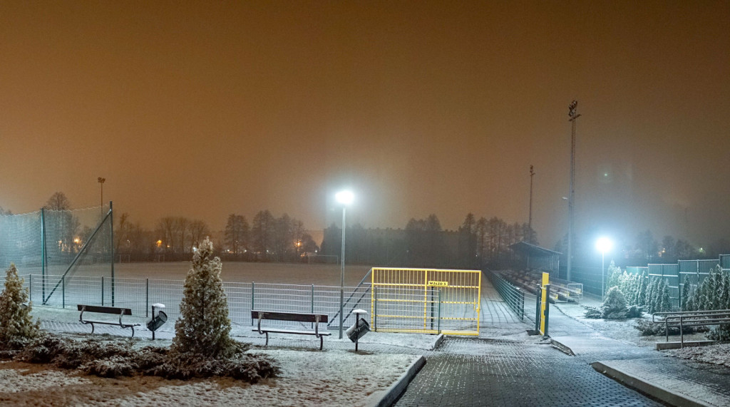 Pierwszy śnieg w Grodkowie [fotorelacja]