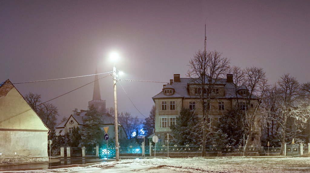 Pierwszy śnieg w Grodkowie [fotorelacja]