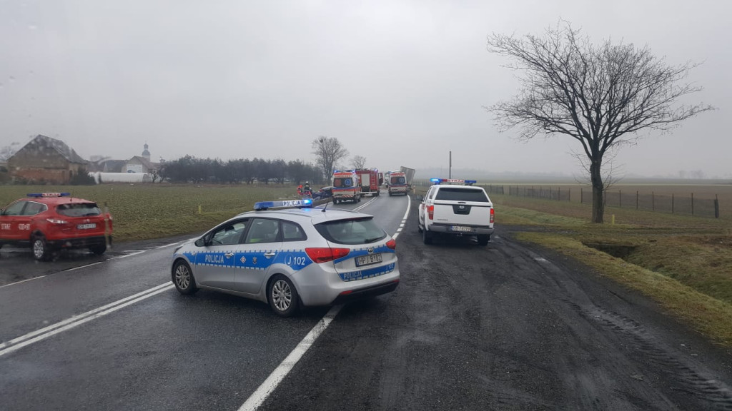 Dwie osoby zginęły w wypadku na DK 94 pod Strzelnikami