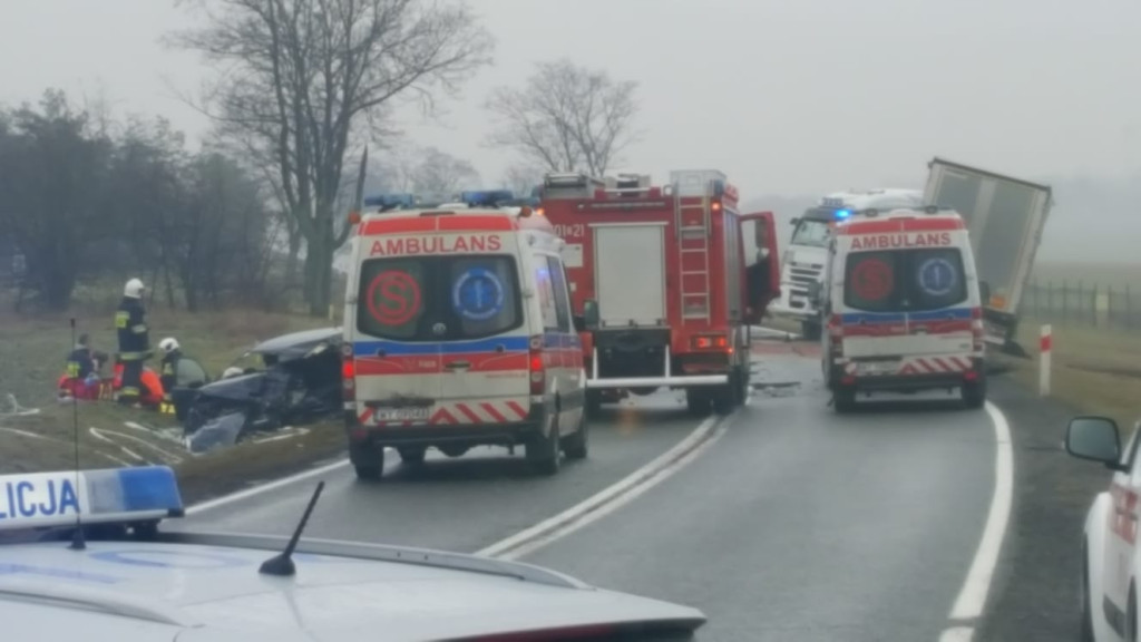 Dwie osoby zginęły w wypadku na DK 94 pod Strzelnikami