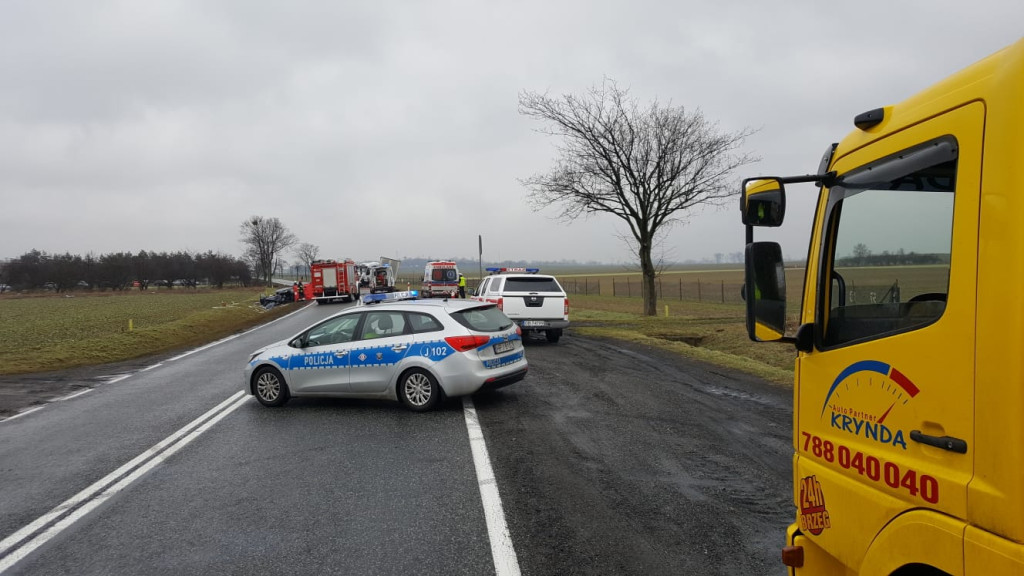 Dwie osoby zginęły w wypadku na DK 94 pod Strzelnikami