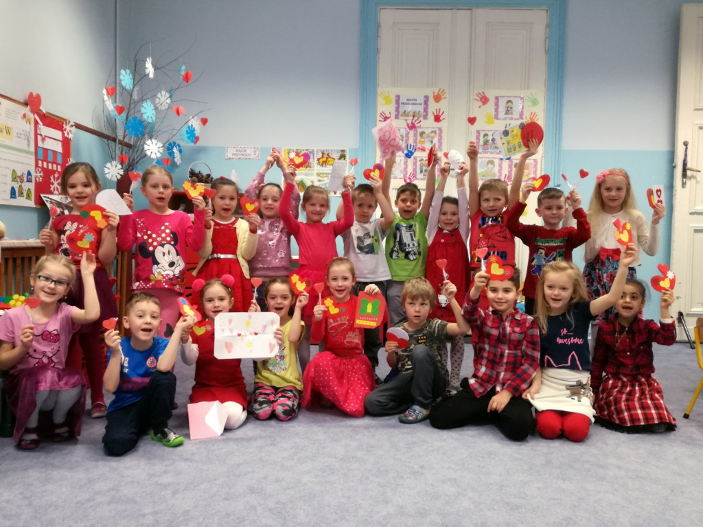 Walentynki w Przedszkolu Publicznym nr 8 w Brzegu