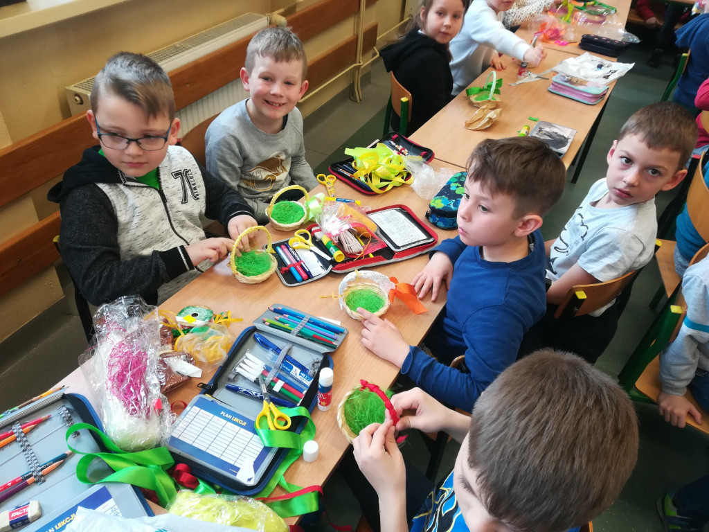 Warsztaty wielkanocne grodkowskich pierwszaków