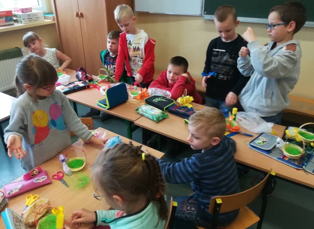 Warsztaty wielkanocne grodkowskich pierwszaków