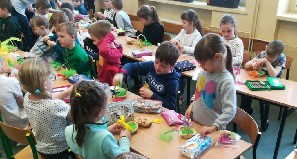 Warsztaty wielkanocne grodkowskich pierwszaków